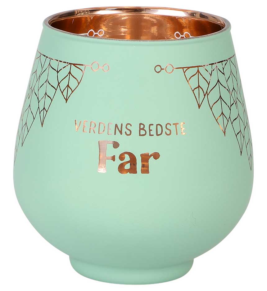 Fyrfadsholder "Verdens Bedste Far" – Den perfekte gave!