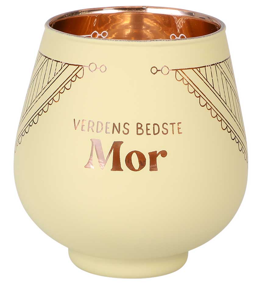 Fyrfadsholder "Verdens Bedste Mor" - En perfekt gave!