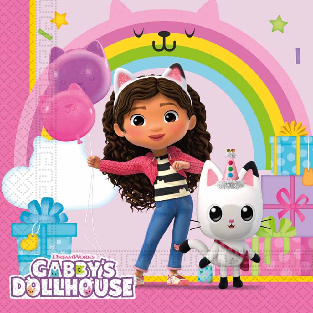 Gabby's Dollhouse Festservietter – 20 stk til Fødselsdag