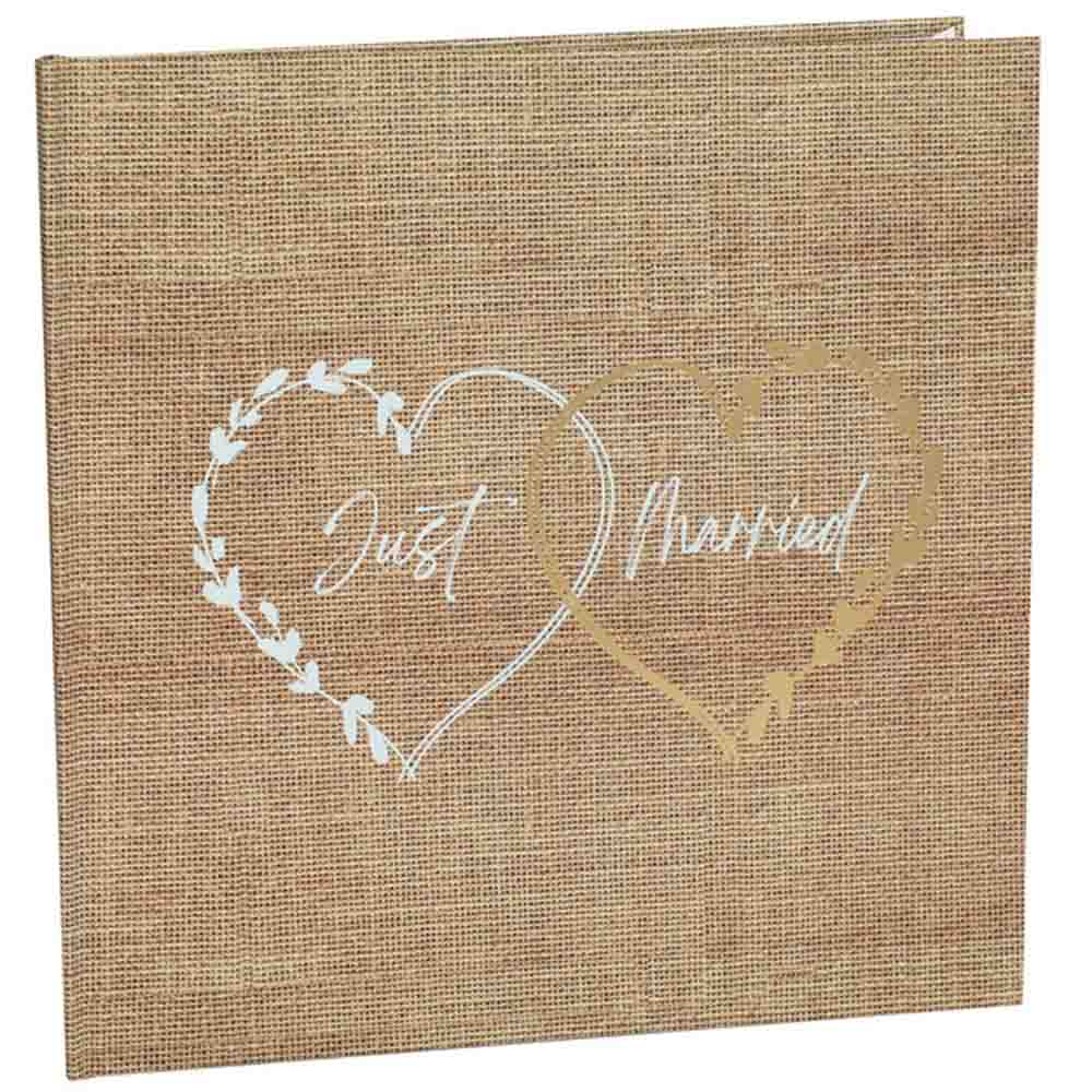 Romantisk Bryllupsgæstebog – Just Married Design