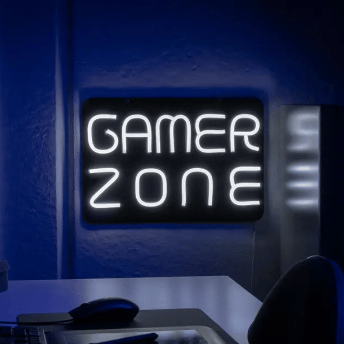 Gamer Zone Neon LED Skilt - Perfekt til dit gamingområde!
