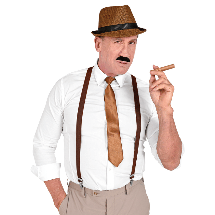 Gangstersæt Kostume   Dele
