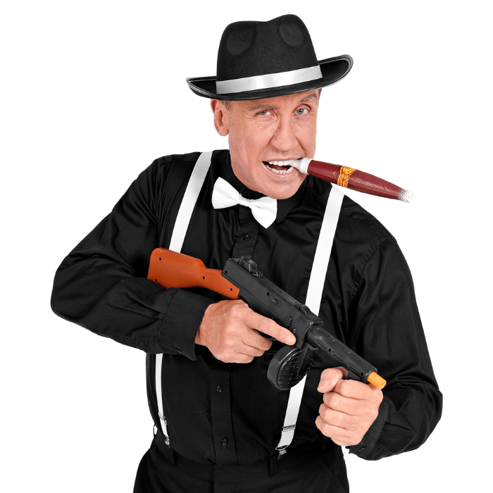 Gangster Kostume Sæt – Perfekt til Temafester og Halloween