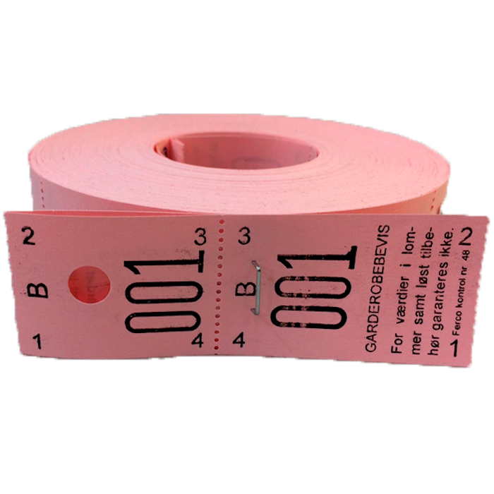 Garderobe Numre Pink 001-500 – Festtilbehør på tilbud!