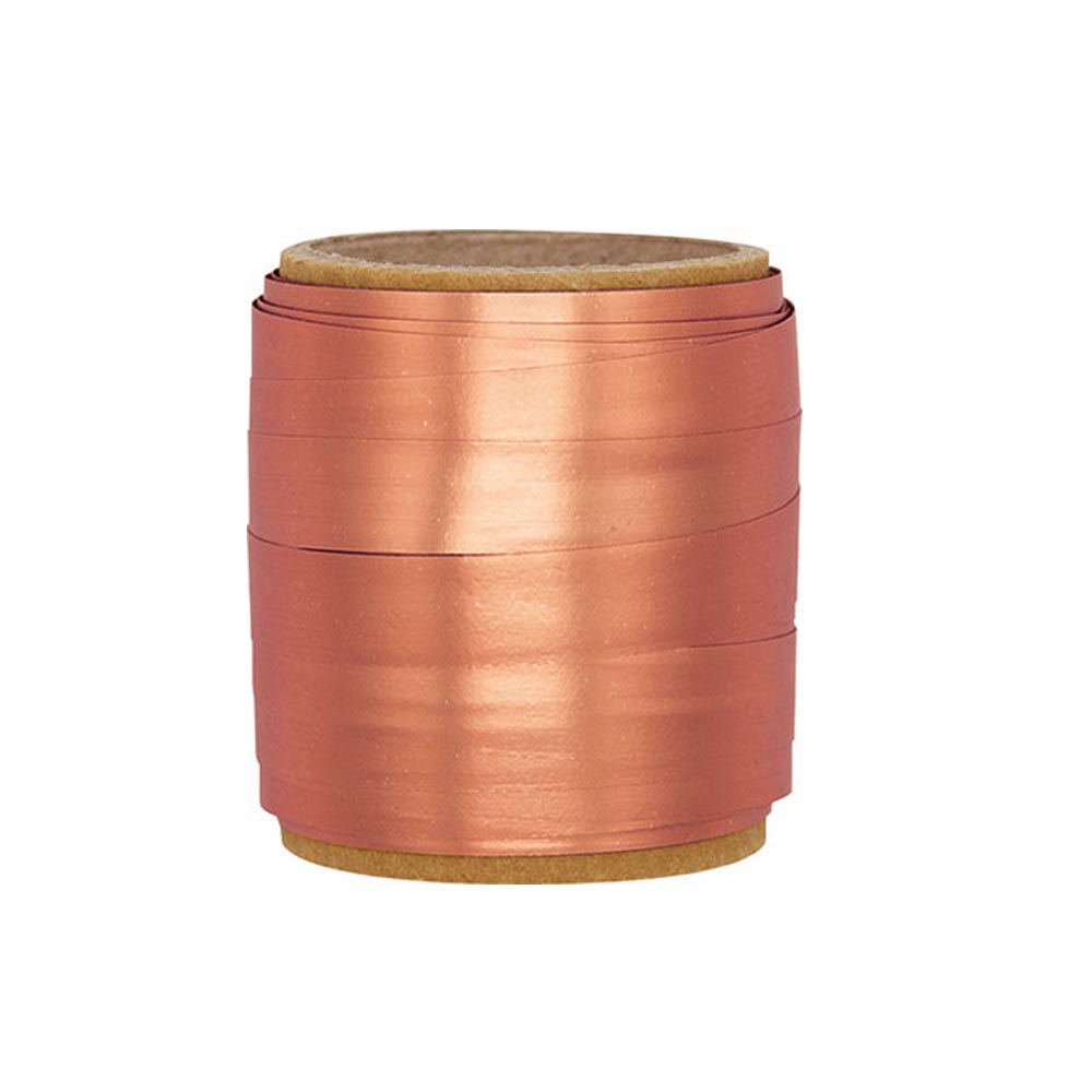 Elegant mat kobber gavebånd - 10 meter til indpakning