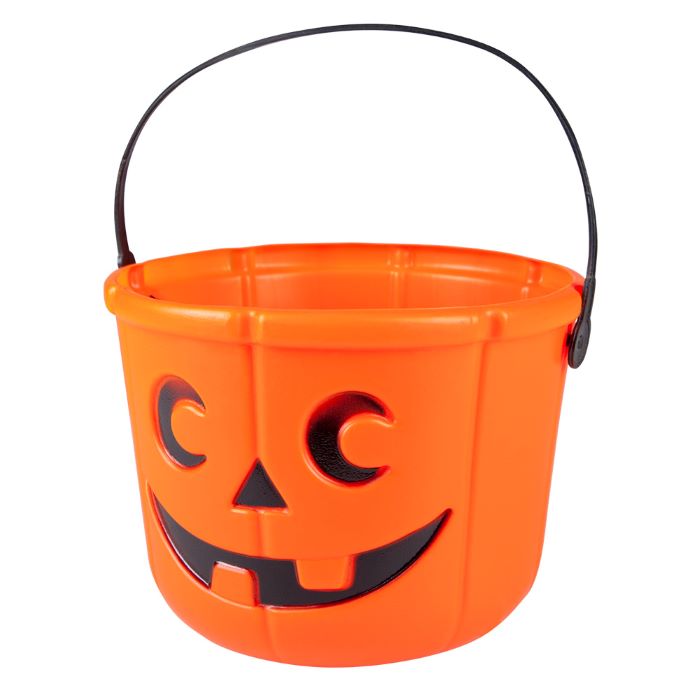Glad Halloween Græskar Spand til Slik og Dekoration