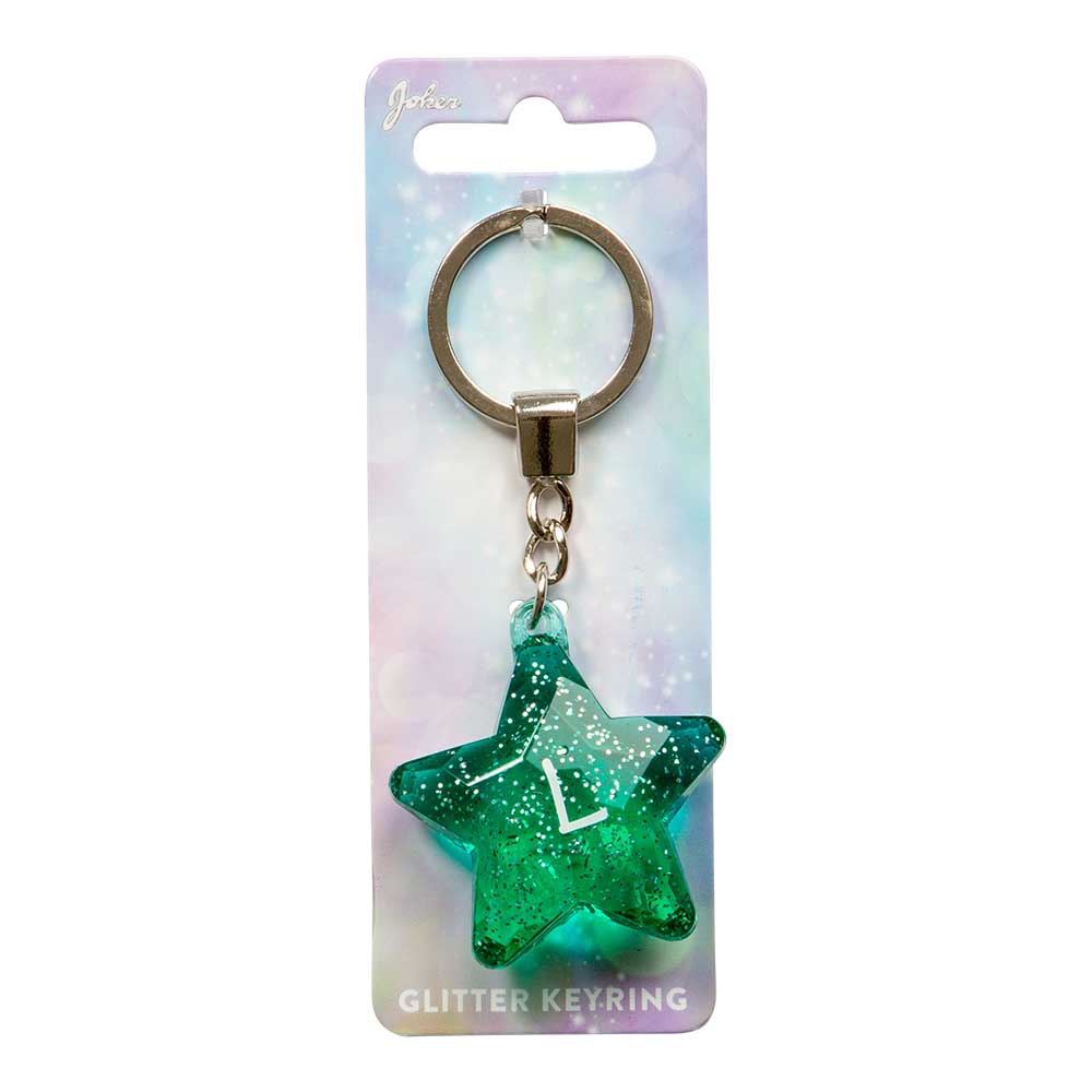Glitrende Stjerne Nøglering med Indgravering – Must-Have!