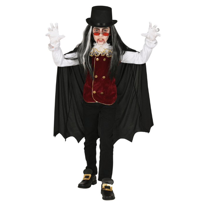 Gotisk Vampyr Kostume til Børn - Fantastisk Halloween Tilbud!