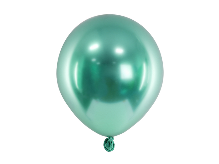 Grøn Chrome Mini Balloner - 50 stk. til festlige anledninger