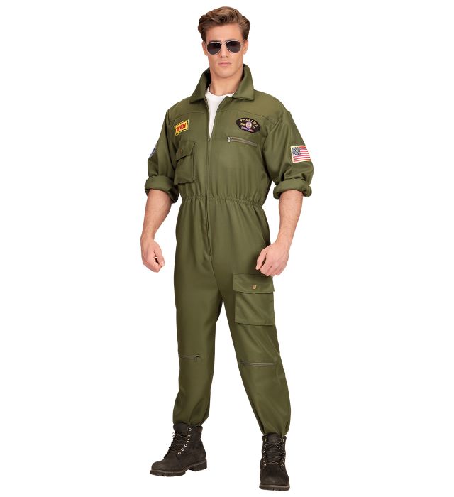 Grøn Jet Pilot Heldragt – Fantastisk tilbud til kostumer!