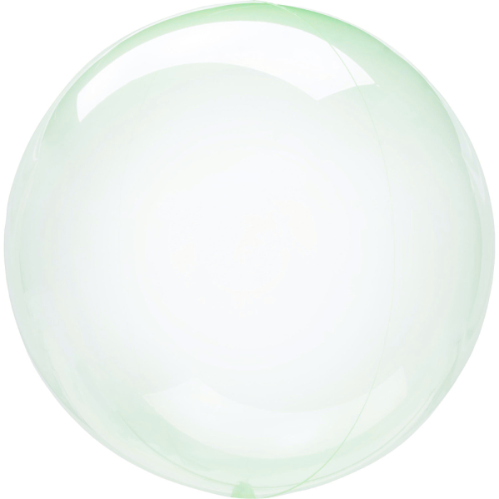 Grøn Krystal Klar Folieballon - Perfekt til fest!