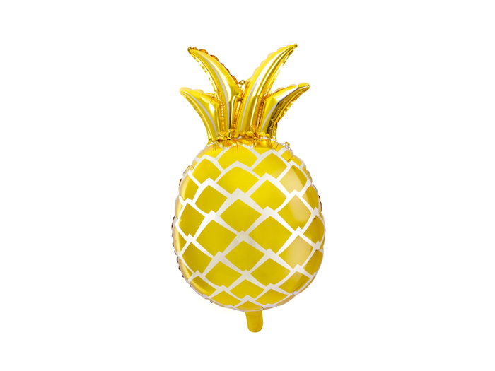 Guld Ananas Folieballon - Uundgåelig til Hawaii Fest!