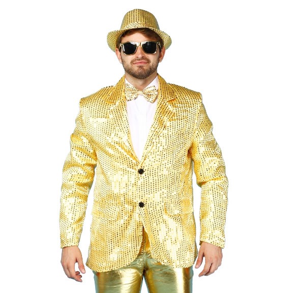 Glitrende Guld Blazer til Fest – Uundgåelig til Udklædning!