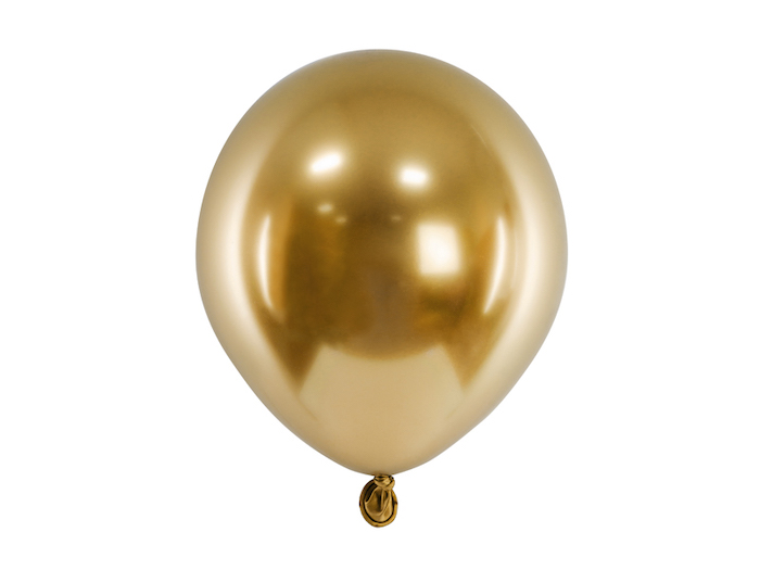 Guld Chrome Mini Balloner - 50 stk. til festlige lejligheder