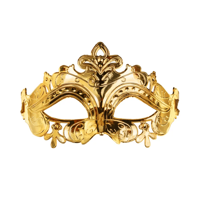 Guld Festmaske - Glamour til din Fest! Begrænset Udbud!