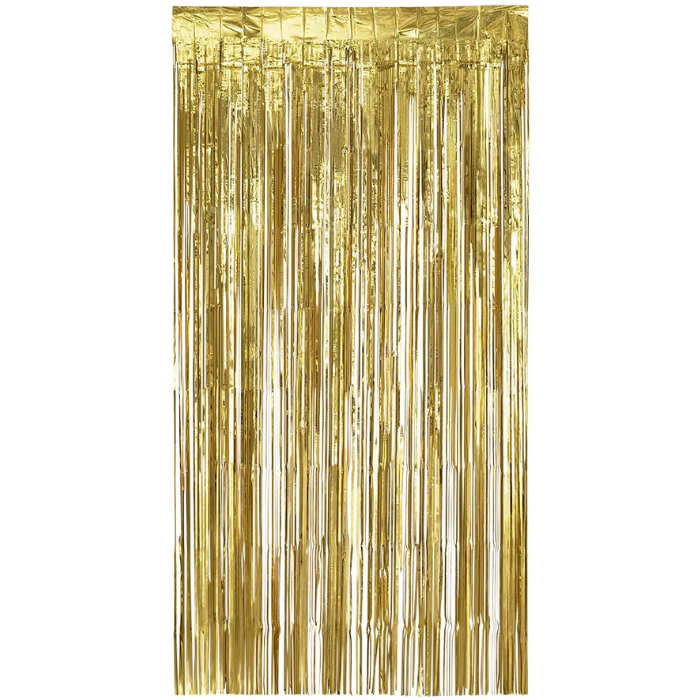 Guld Glimmerforhæng 100 x 180 cm - Fantastisk tilbud!