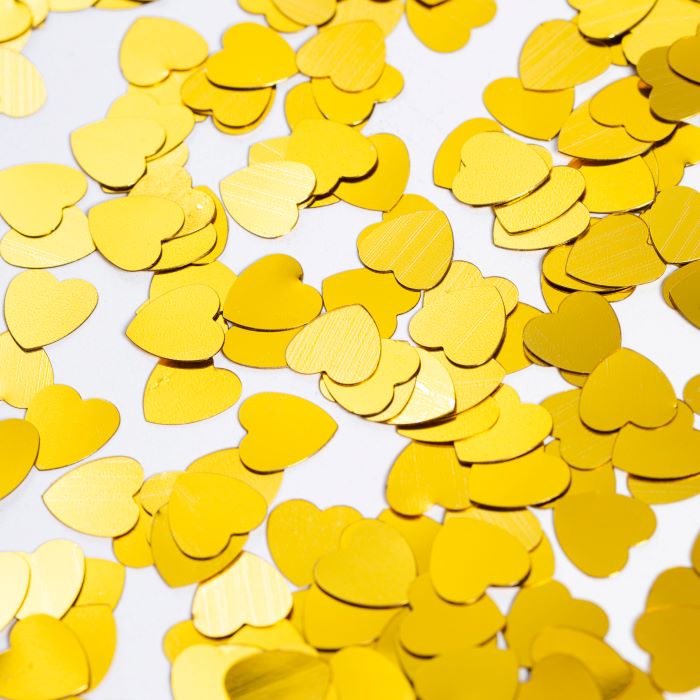 Guld Hjerte Bordkonfetti til Fest – 14 g Tilbud!