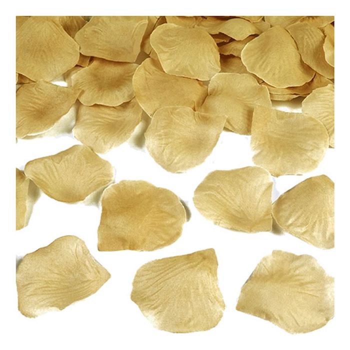 Guld Rosenblande 144x - 5x5 cm til Festdekorationer