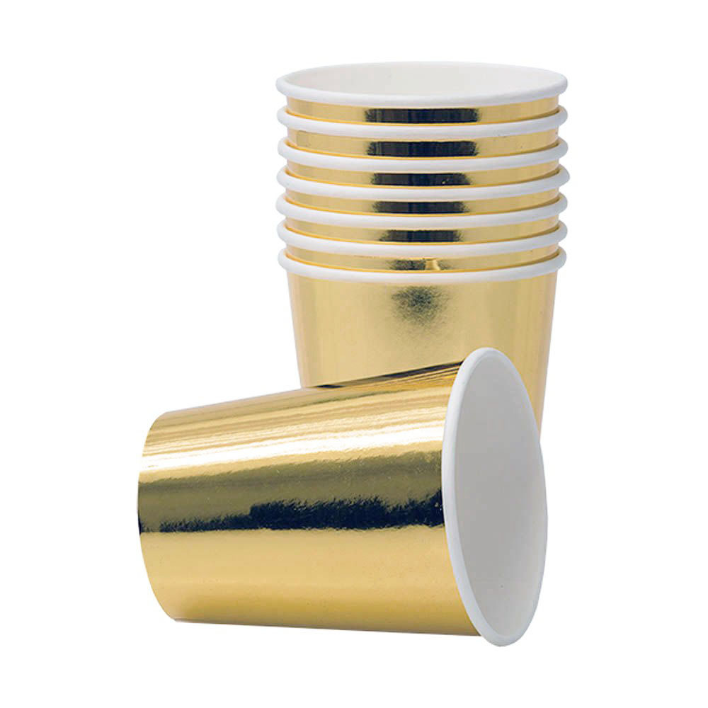 Guldmetallic Papkrus - 8 stk. til festlige lejligheder