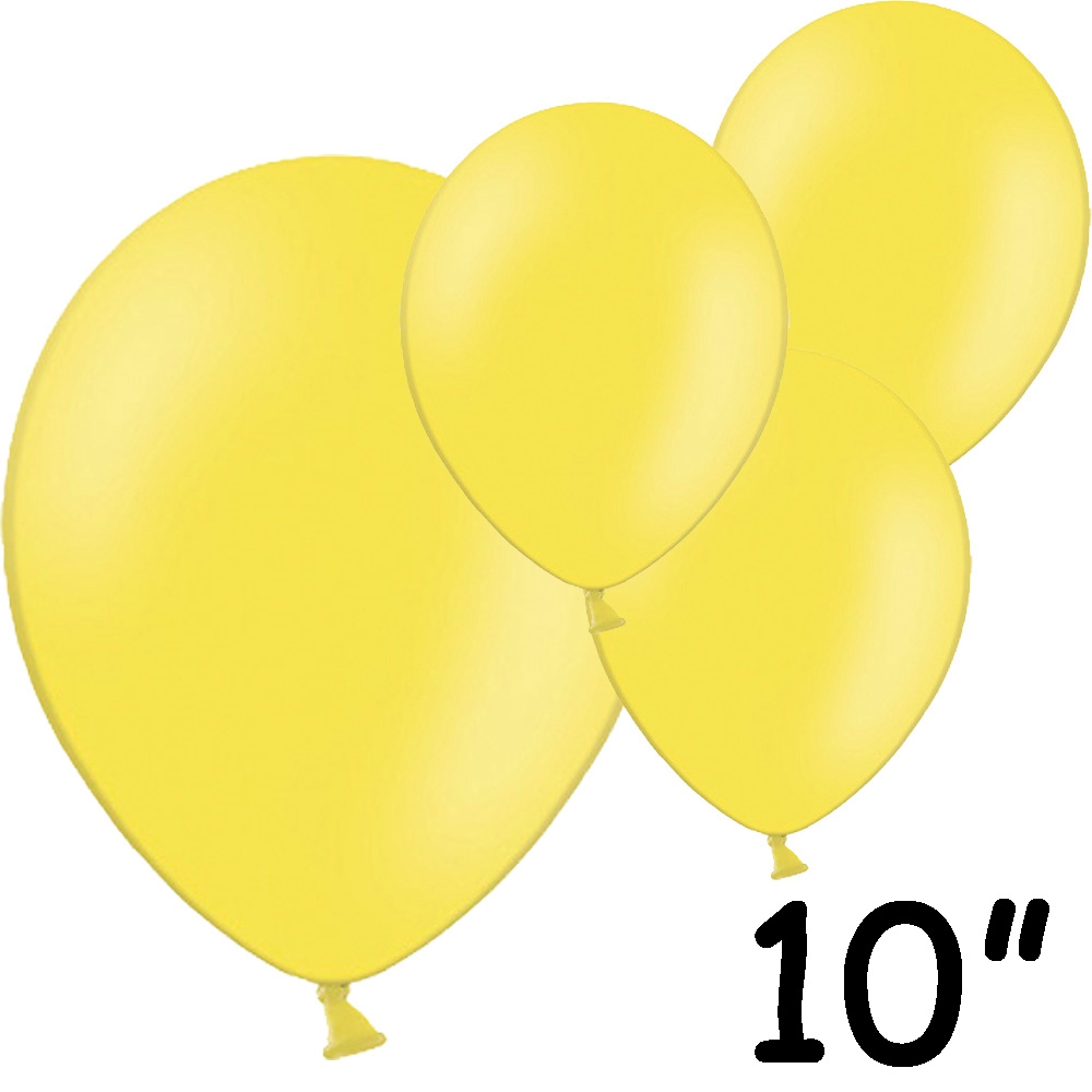 Gule Latexballoner 10" – 100 stk til festlige lejligheder!