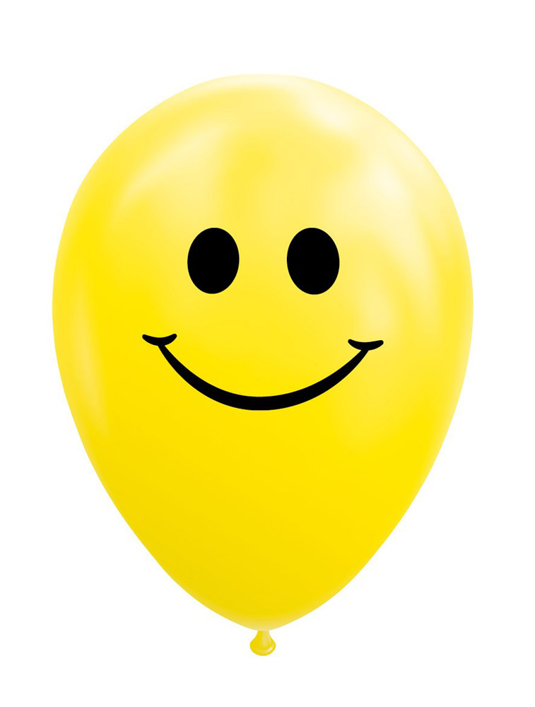 Festlige Gule Smiley Balloner - 8 stk. til enhver lejlighed!