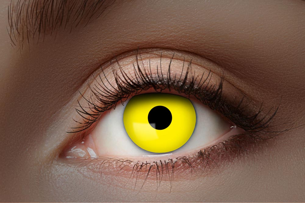 Gule UV-kontaktlinser til fest – Skab dit unikke look!