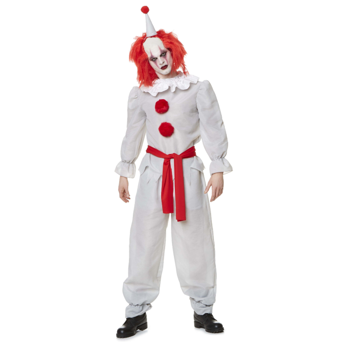 Skræmmende Klovne Kostume til Mænd - Halloween Tilbud!