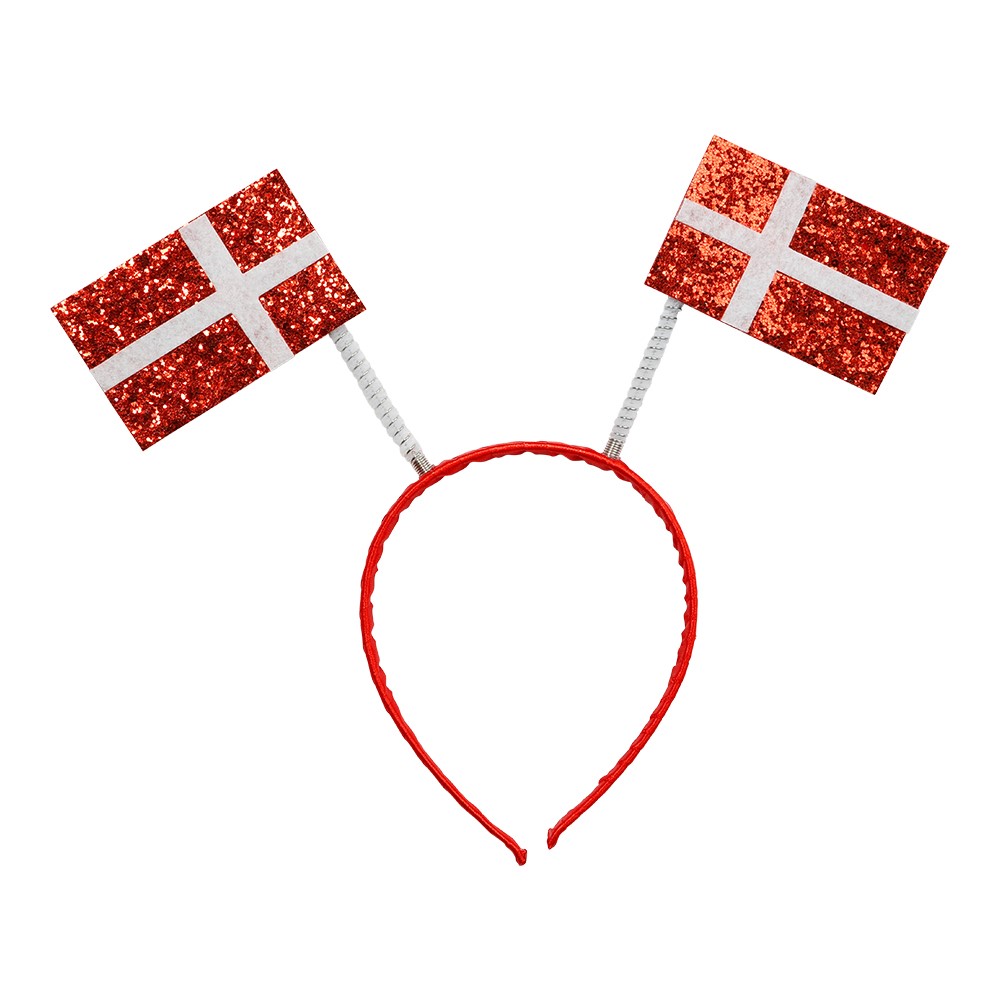 Hårbøjle med Danmarks Flag til Sportsbegivenheder!