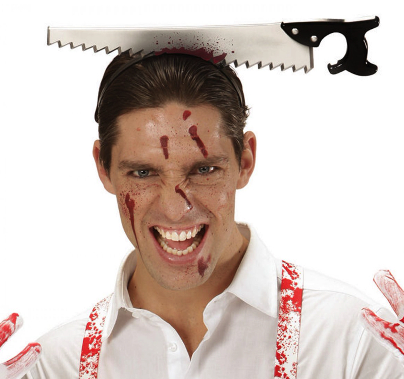 Skræmmende Halloween Pandebånd med Sav Detalje