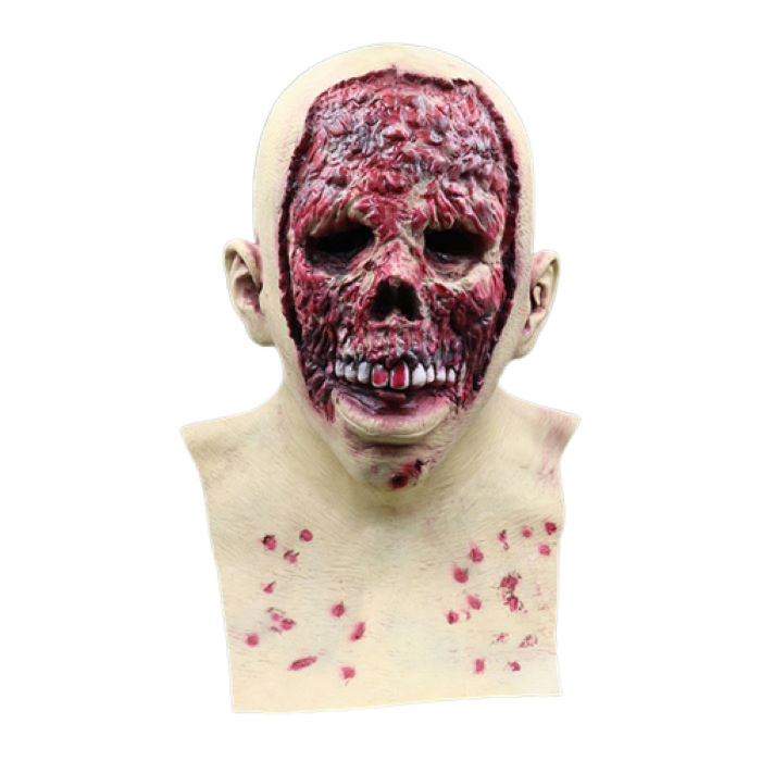 Uhyggelig Halloween Blodig Hudløst Ansigt Maske