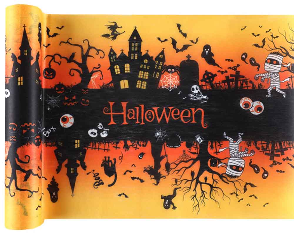 Halloween Bordløber 5m – Skab Uhyggelig Atmosfære!