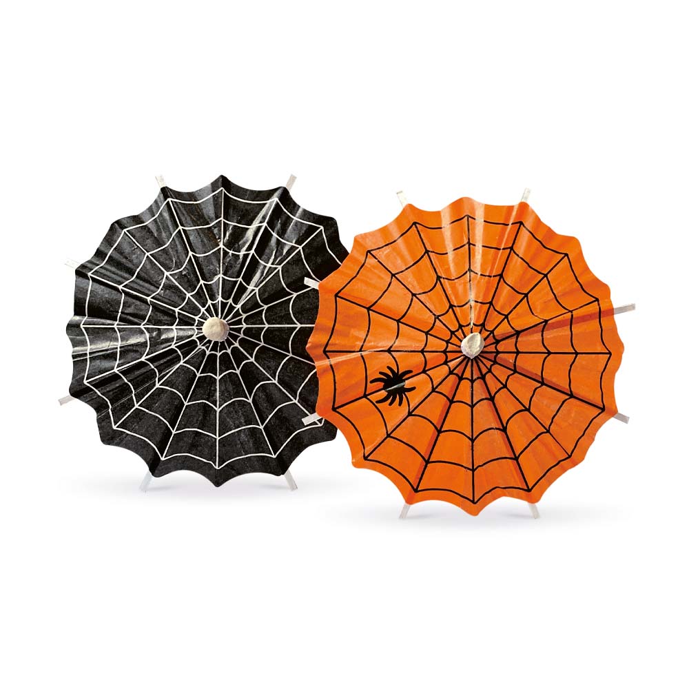 Halloween Cocktail Paraplyer – 8 Stk. Festlig Dekoration