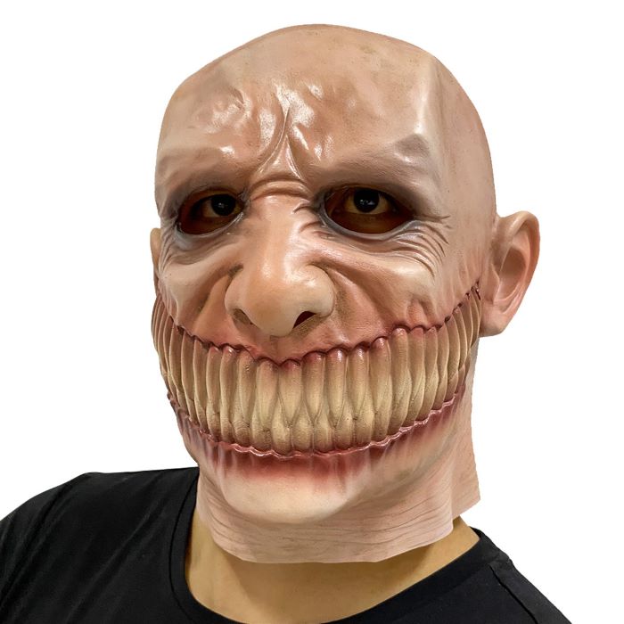 Uhyggelig Halloween Dæmon Maske Med Drabelige Tænder