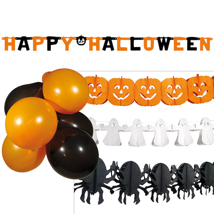Halloween Dekorationssæt med 14 Dele til Festen