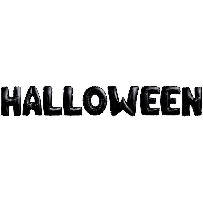 Halloween Folieballoner - Sorte 40 cm til Uhyggelig Fest