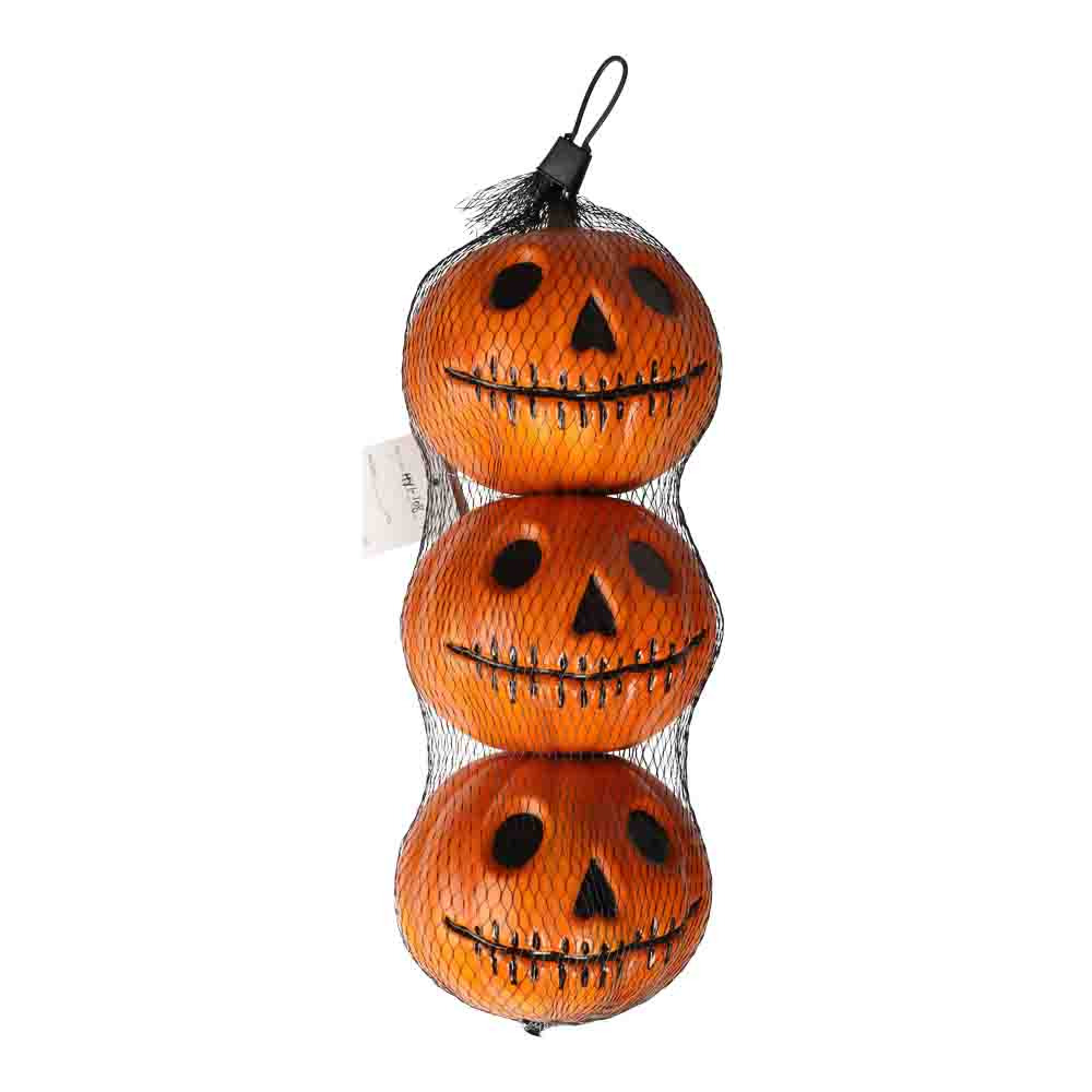 Halloween Dekorationsgræskar – 3 stk. til festlige stunder!