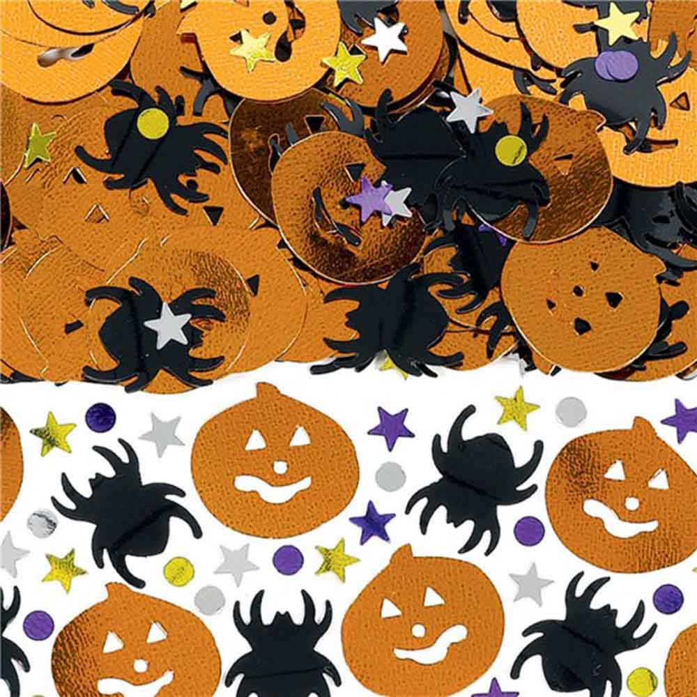 Halloween Konfetti Mix – Festligt Bordpynt til Din Fejring