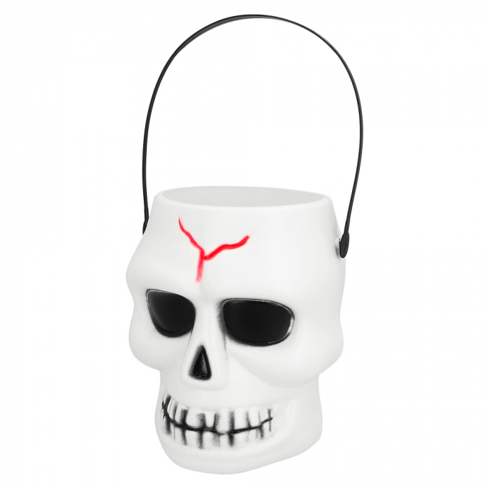 Halloween Kranie Spand - Uhyggelig Hvid Dekoration til Fest