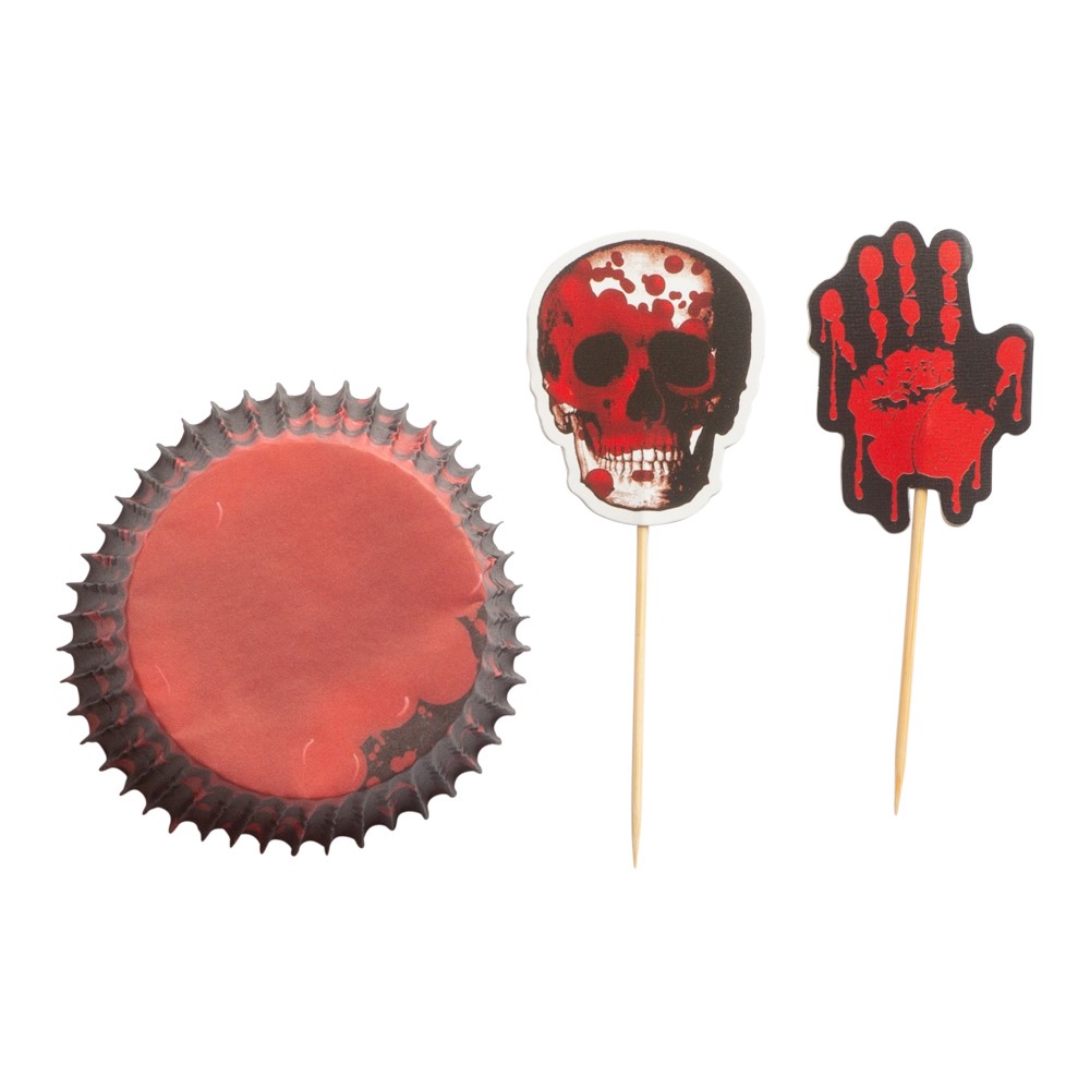 Skræmmende Halloween Muffinsforme – 20 stk til Festen