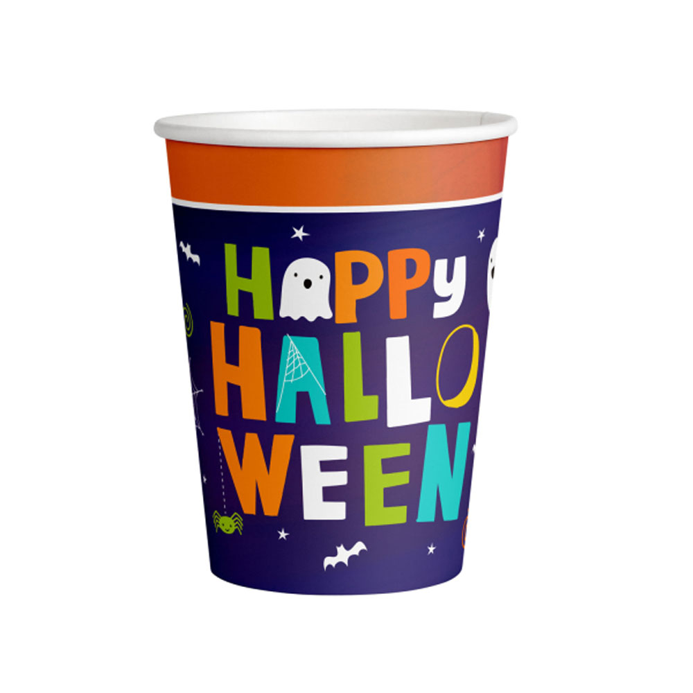 Halloween Papkrus med Græskar - 8 stk til Festen