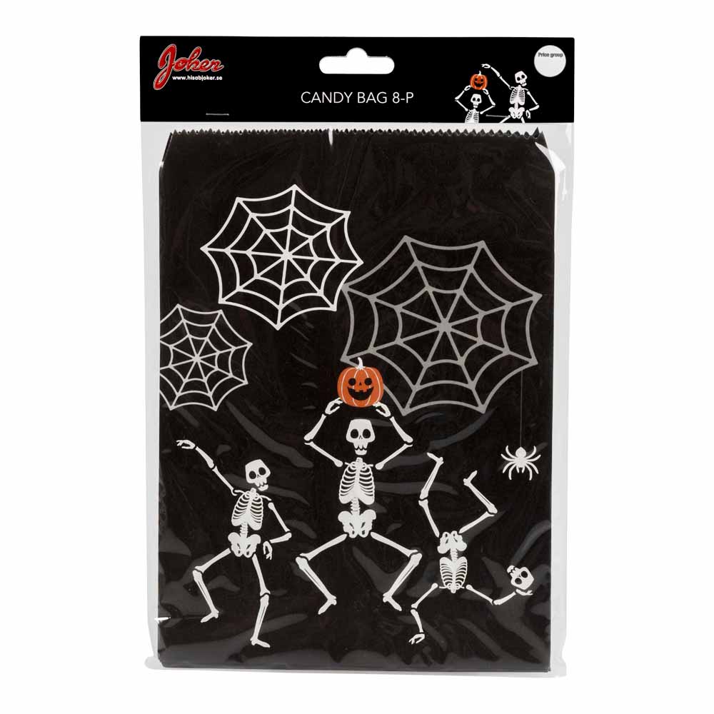 Halloween Slikposer med Skeletter – 8 Festlige Poser