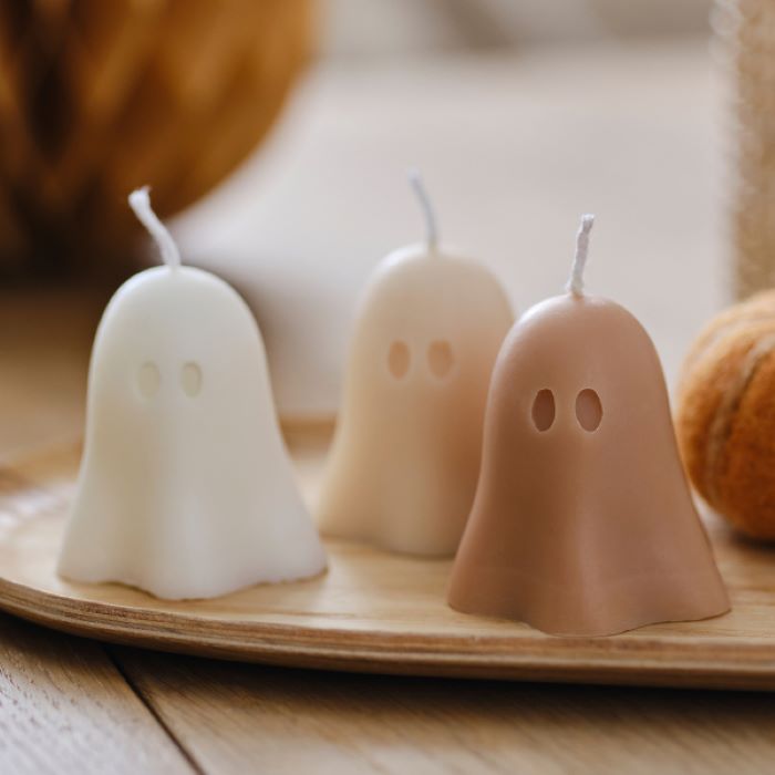 Halloween Spøgelse Vokslys - Uhyggelig Dekoration