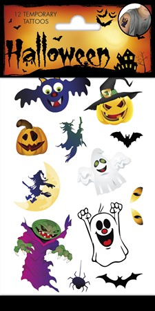 Sjove Halloween Tatoveringer til Børn – 12 Uhyggelige Motiver