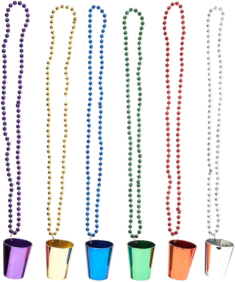 Halskæde med Shotglas Design – Festligt Tilbehør!