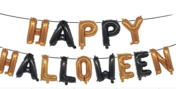 Skræmmende Halloween Ballon Guirlande - 65 cm Dekoration
