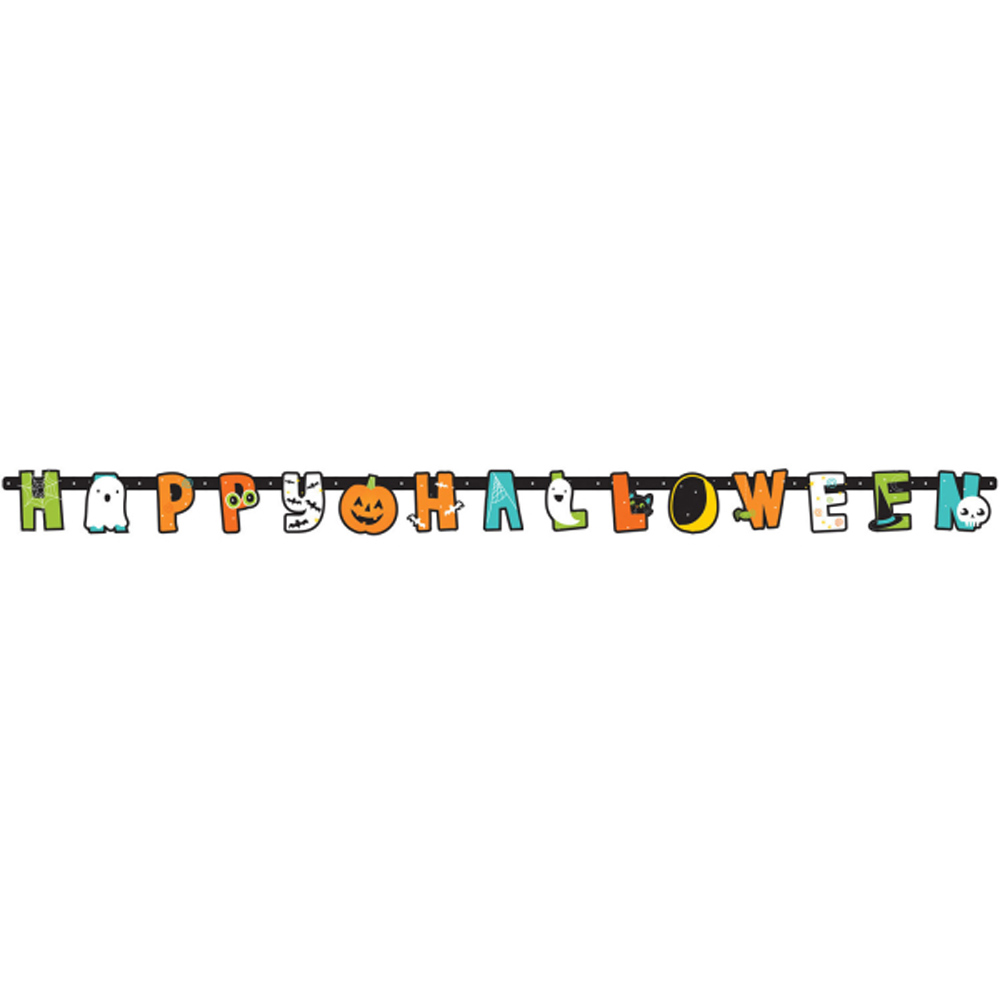 Halloween Banner 192 cm – Uundgåelig Festdekoration