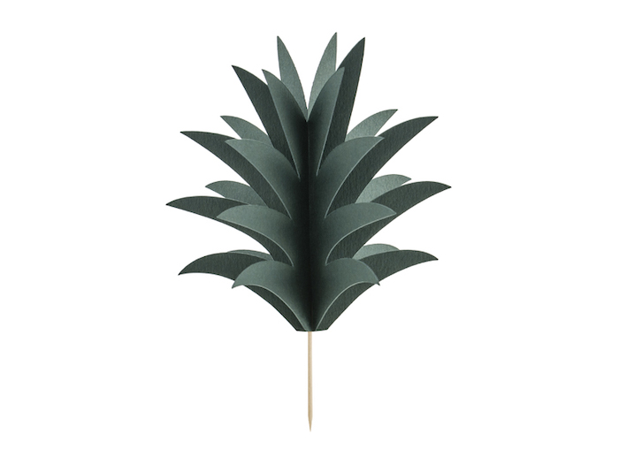 Hawaii Ananas Toppers - Sæt med 6 stk. til feststemning!