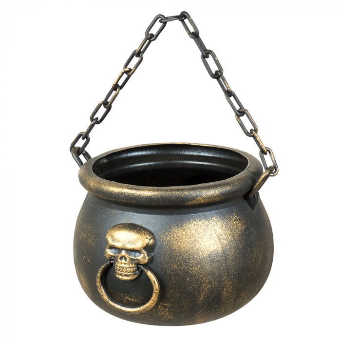 Hekse Skelet Gryde i Guld – Uundgåelig til Halloween Fest!