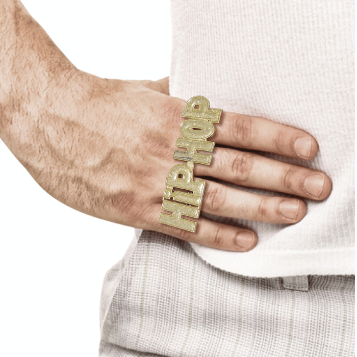 Hip Hop Guld Ring – Fantastisk tilbud til festlige anledninger!