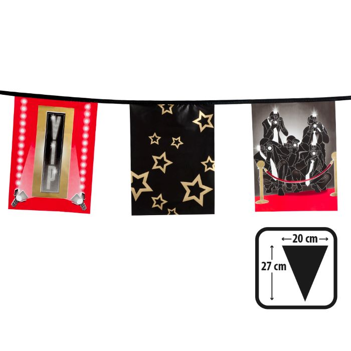 Hollywood VIP Plastik Guirlande - Perfekt til fest!